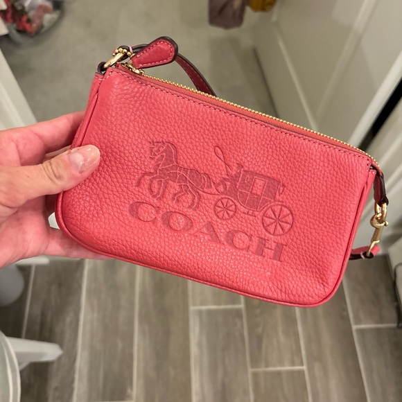 Coach Handbag Pink Wristlet - Picture 1 of 5